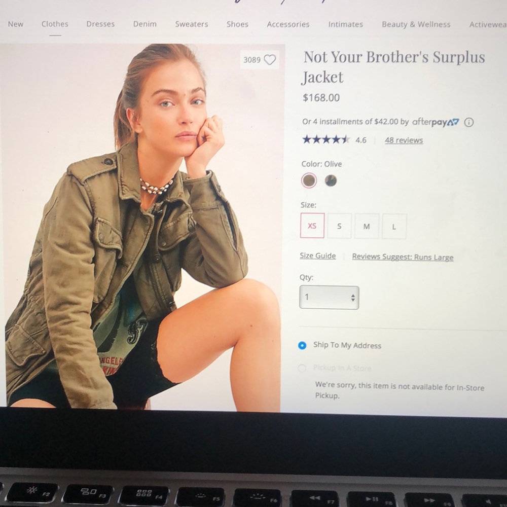 FREEPEOPLE Not Your Brothers Surplus Jacket